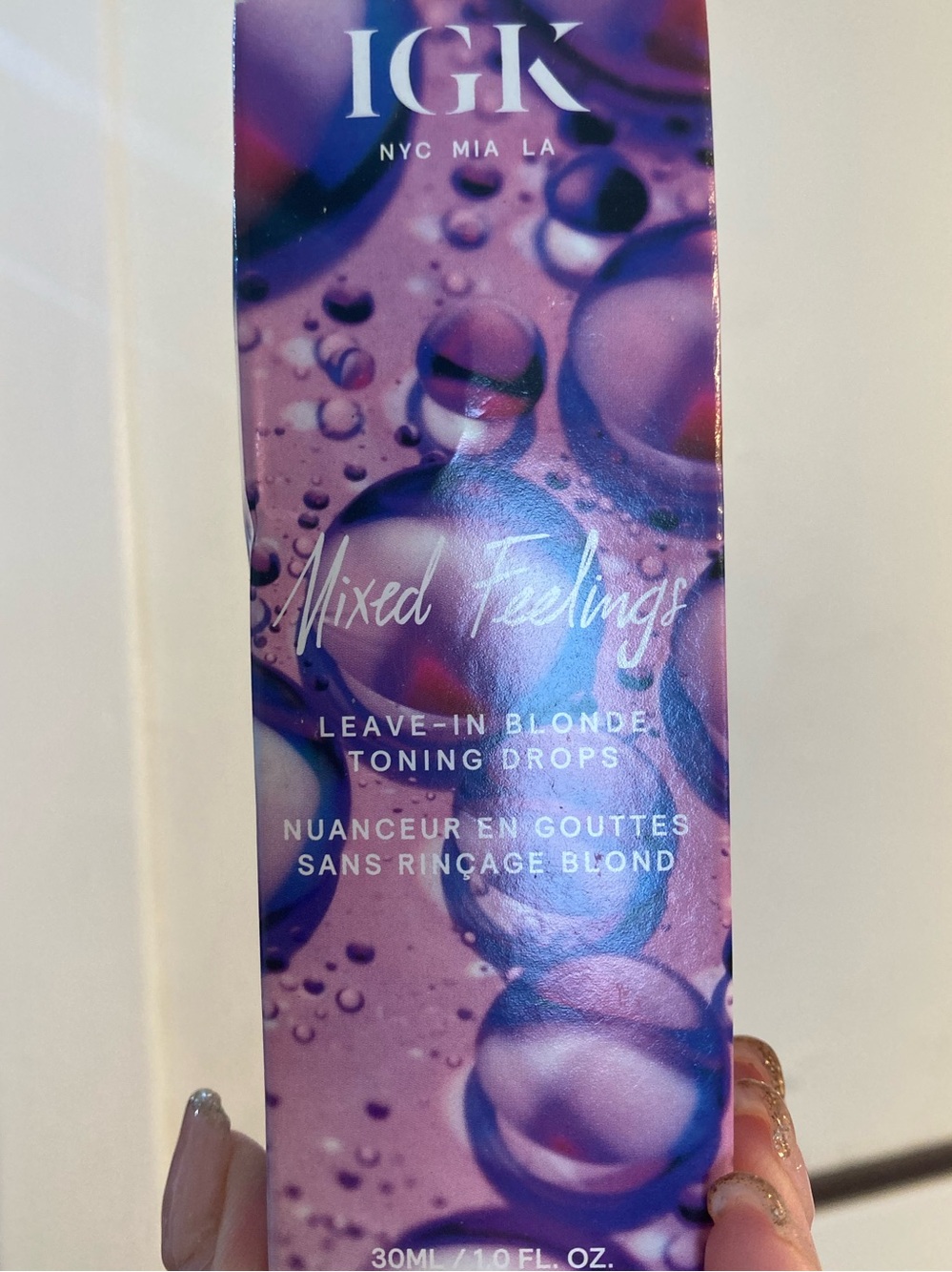 2/$35 💸 IGK Mixed Feelings Leave-In Blonde Toning Drops